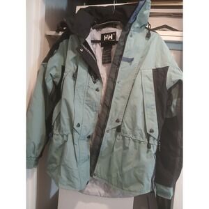 Helly Hansen Equipe Lite Blue/green Ski Jacket Vintage Men's S Waterproof